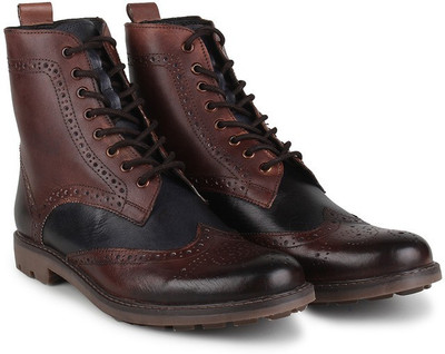 

Knotty Derby Dolohov Brogue Boots For Men(Brown, Brown+blue