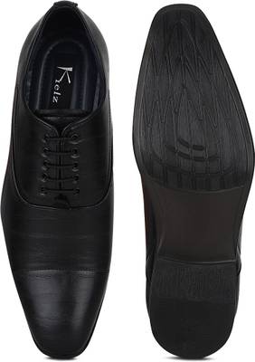 Kielz Kielz Black Lasc up Stylish Formal Shoes Corporate Casuals