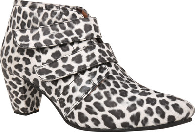 

Exotique Heel Boots For Women(Black, White