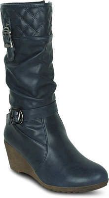 

Get Glamr Designer Knitted Boots For Women(Blue