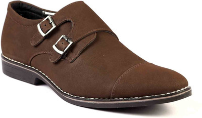 

Levanse Executive monkstrap Monk Strap For Men(Brown, Matte brown