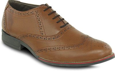 

Get Glamr Designer Brogues Corporate Casuals For Men(Tan