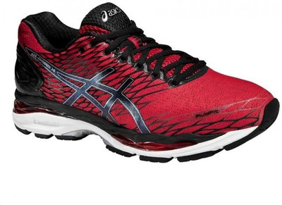 

Asics Gel-Nimbus 18 Men Running Shoes For Men(Red, Black, Silver, Racing red::black::silver