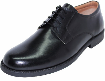 

Alleviater Black Lace Up Shoes For Men(Black)