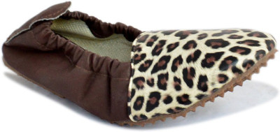 

Myra Fold-Up Bellies For Women(Brown, Brown leopard