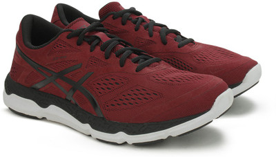 

Asics 33-FA Running Shoes For Men(Maroon, Deep ruby/black/white
