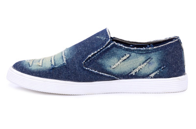 

Allenson Denim Casual Shoes Canvas Shoes For Men(Blue)