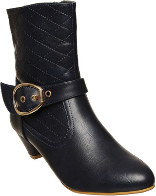 

Flat n Heels Boots For Women(Navy)