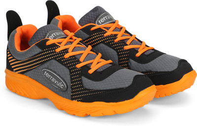 Terravulc Running Shoes For Men(Orange, Grey