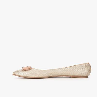 Addons Woven textured ballerina Bellies