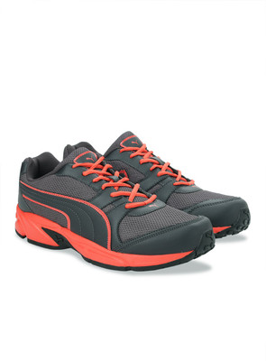 

Puma Strike Fashion II DP Running Shoes For Men(Grey, Periscope-red blast