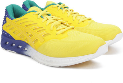 

Asics Running shoe For Men(Yellow, Sun/asics blue/sea green