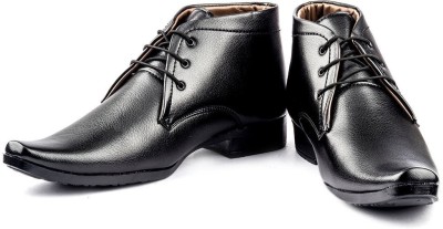 

Kohinoor Style Black Lace Up Shoes For Men(Black)