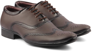 

Golden Sparrow Golden Sparrow Men's Formal Shoe Lace Up For Men(Brown