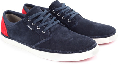 

Clarks Torbay Craft Men Suede Leather Sneakers For Men(Blue, Navy suede