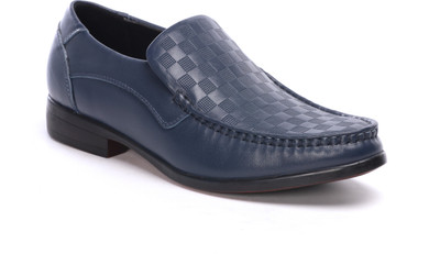 

Pavers England Genuine Leather Slip on For Men(Navy