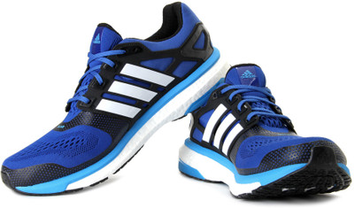

ADIDAS Energy Boost 2 ESM M Running Shoes For Men(Black, Blue, Blubea;ftwwht;solblu