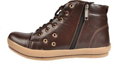 

NY Eagle Coffee LaceUp Boots For Men(Brown)