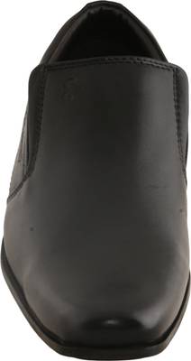 Cizmar Slip-on Shoes in Black Leather - Cizmar Formals Slip On Sh...