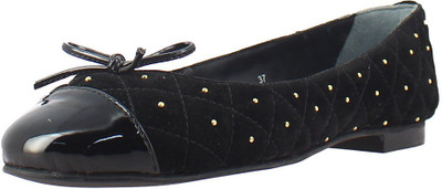 

Saint G Women Black Leather Bellies For Women(Black