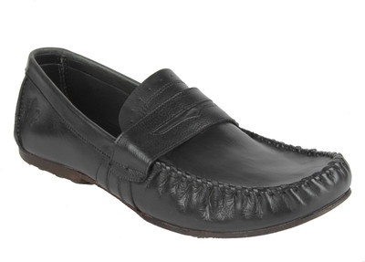 

Salt N Pepper 10-179 Askme Black Loafers For Men(Black