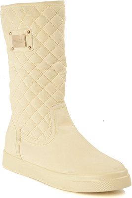 

Flat n Heels Boots For Women(Beige)