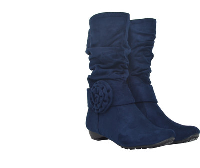 Pinza Blue Christmas Boots For Women(Blue)