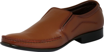 

Dokmen Tan Rust Formal shoes for Men Slip On For Men(Tan