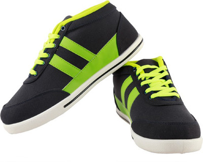 

Globalite Cruizer High Ankle Sneakers For Men(Navy, Navy lime