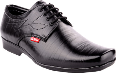 

Zebra Life Lace Up Shoes For Men(Black)