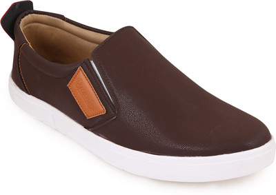 

Quarks Loafers with side patch Loafers For Men(Brown)