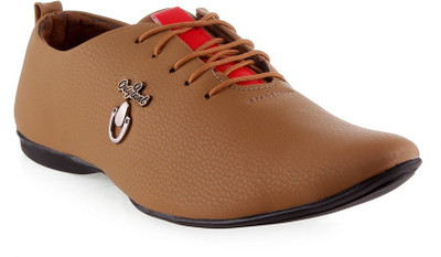 Kraasa Trendy Casual Shoes For Men(Tan