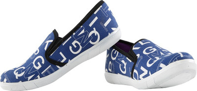 

Elligator Attractive Blue Canvas Shoes For Men(Blue