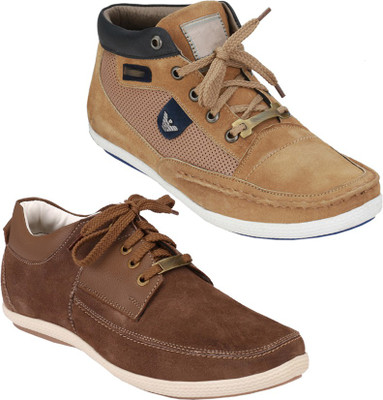 

Rocozo Rz sneakers and Rz Casuals For Men(Beige, Brown