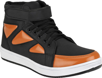 

Knight Ace ShootDoor Canvas Shoes For Men(Black, Orange