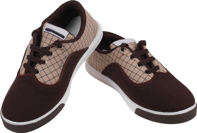 World Wear Footwear Canvas Shoes For Men(Brown