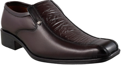 

Metro Men's Formal Slipons Slip On For Men(Brown, 12;brown
