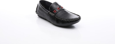 Bacca Bucci Exquisite Loafers For Men(Black, Red