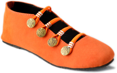 

Myra Party Wear Bellies For Women(Orange)