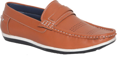 

Azzaro Black Dexter Loafers For Men(Brown, Tan