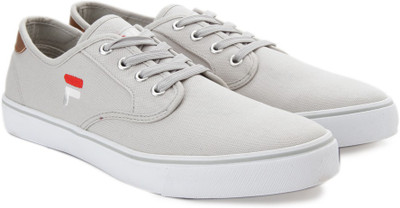 

Fila NACIO Canvas Shoes For Men(Grey, Lt gry/cam/rd