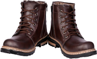 

Prolific Zipper Boots For Men(Brown
