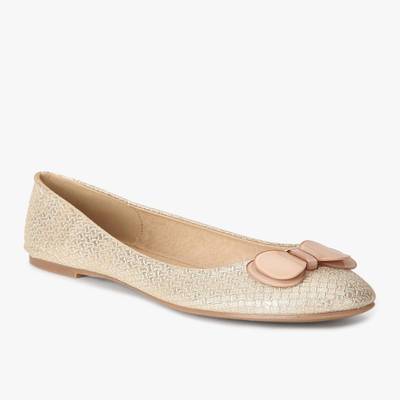 Addons Woven textured ballerina Bellies
