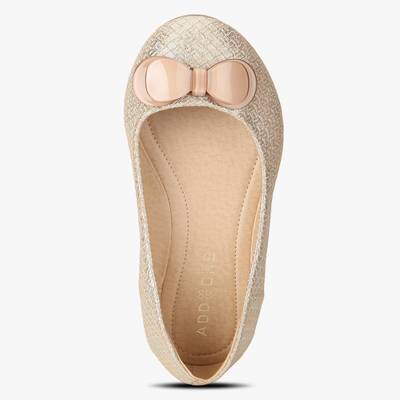 Addons Woven textured ballerina Bellies