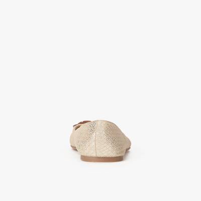 Addons Woven textured ballerina Bellies
