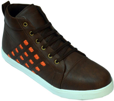 

Vulcan Knight Mid Ankle Sneakers For Men(Green, Tan