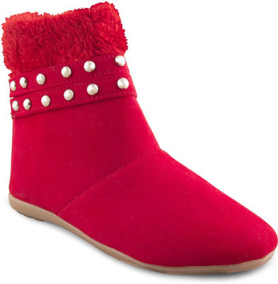 

Pink Fever Boots For Women(Red