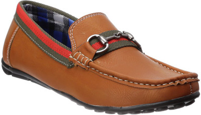 

Stylon Loafers For Men(Tan, Multicolour