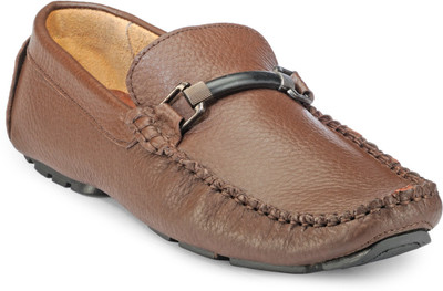 

Teakwood Slipons Loafers For Men(Brown
