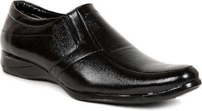

Golden Sparrow Office Slip On Shoes For Men(Black)
